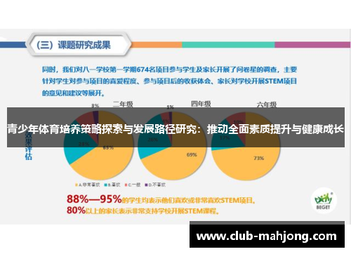青少年体育培养策略探索与发展路径研究：推动全面素质提升与健康成长