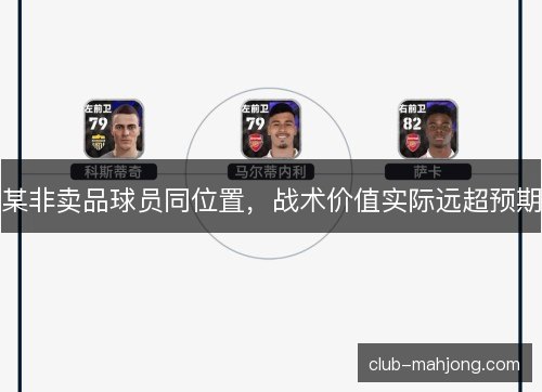 某非卖品球员同位置，战术价值实际远超预期